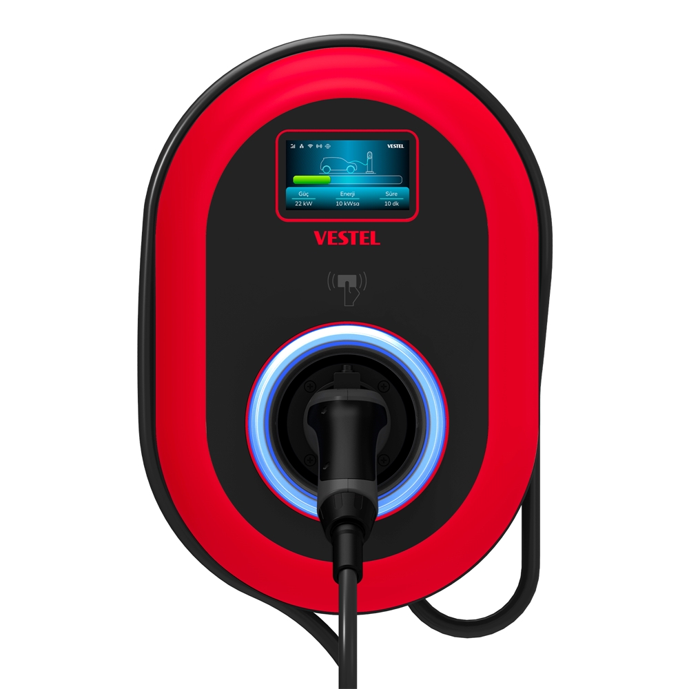Vestel Elektrikli Araç Şarj İstasyonu EVC04 Smart 22kW Kablolu